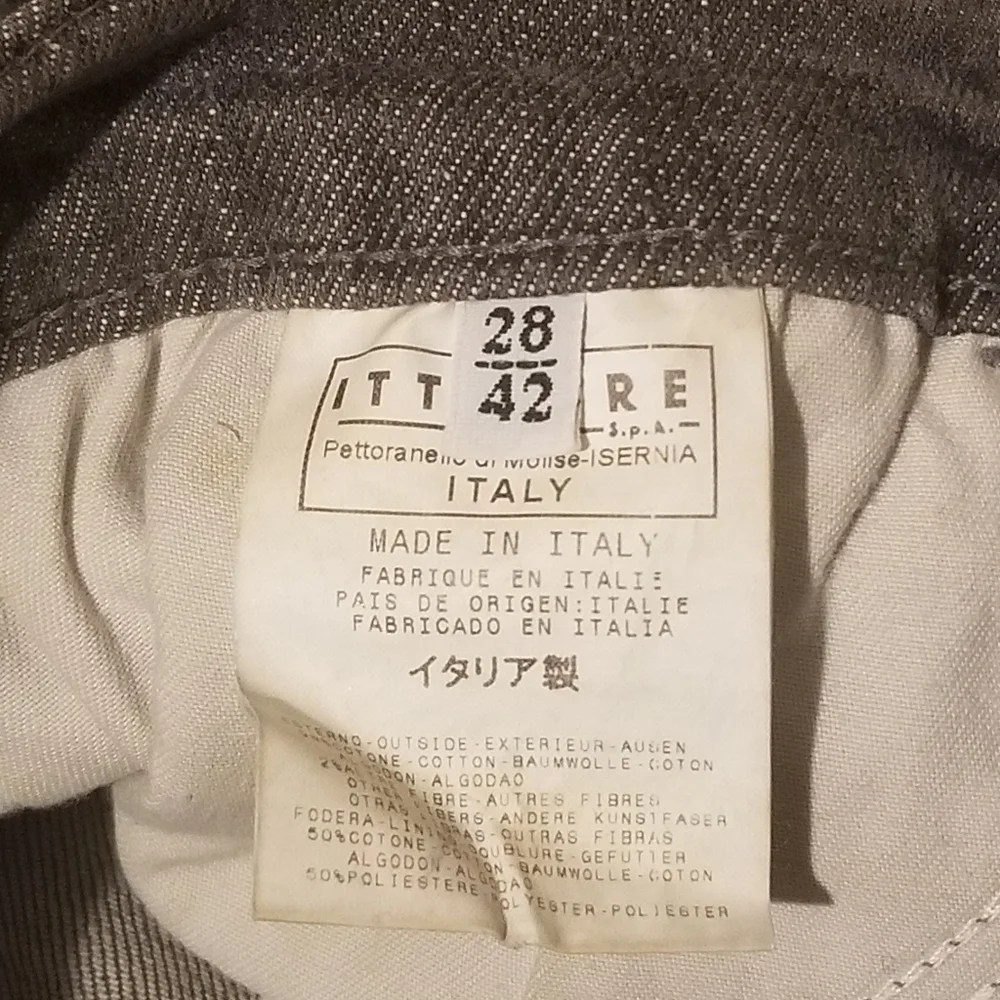 Black Dolce & Gabbana Acid Wash Denim Belted Mini Skirt Leather Patch - Picture 3 of 5